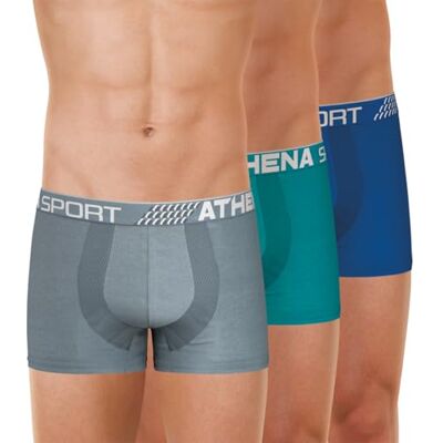Athena Set van 3 boxershorts voor heren Fresh – ademende microvezel – Oeko-Tex Standard 100 label – ergonomische pasvorm – superieur comfort en grip L Athena Set van 3 boxershorts voor heren Fresh – ademende microvezel – Oeko-Tex Standard 100 label – ergonomische pasvorm – superieur comfort en grip L