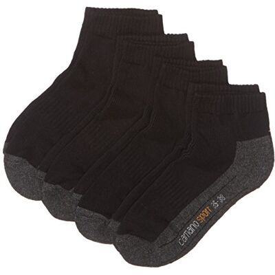 Camano Sportsokken (4 stuks) heren, zwart (Black 05), 39-42 EU 39-42 Camano Sportsokken (4 stuks) heren, zwart (Black 05), 39-42 EU 39-42