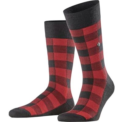 Burlington Buffalo Check M So Fantasie wollen herensokken (1 stuk), Czarny Black 3000, 40-46 40-46 Burlington Buffalo Check M So Fantasie wollen herensokken (1 stuk), Czarny Black 3000, 40-46 40-46