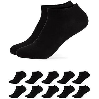 Occulto Sokken voor dames en heren, 100% katoen, 10 stuks (model: Manu), korte sokken 42-43 Occulto Sokken voor dames en heren, 100% katoen, 10 stuks (model: Manu), korte sokken 42-43