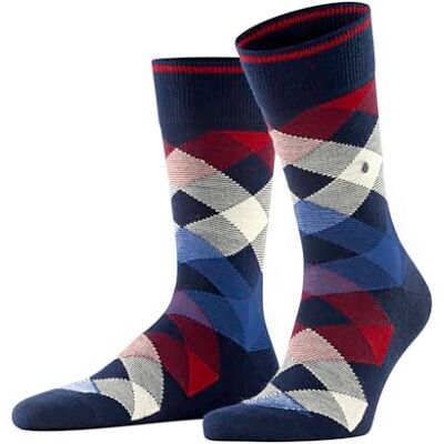 Burlington Newcastle M SO wollen fantasiewol, 1 paar, herensokken, blauw (marineblauw 6121), 40-46 40-46 Burlington Newcastle M SO wollen fantasiewol, 1 paar, herensokken, blauw (marineblauw 6121), 40-46 40-46