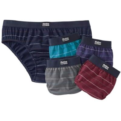 ATLAS FOR MEN Set van 5 katoenen slips voor heren Comfort en kwaliteit verkrijgbaar in grote maten, paars, turquoise, marineblauw, bordeaux, grijs, 4XL 4XL ATLAS FOR MEN Set van 5 katoenen slips voor heren Comfort en kwaliteit verkrijgbaar in grote maten, paars, turquoise, marineblauw, bordeaux, grijs, 4XL 4XL