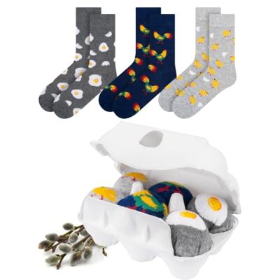 soxo Pasen Sokken Vrouwen Grappig Cadeau Heren Fantasie Sok Cadeau-idee 40-45 Pasen 3 paar 40-45 soxo Pasen Sokken Vrouwen Grappig Cadeau Heren Fantasie Sok Cadeau-idee 40-45 Pasen 3 paar 40-45