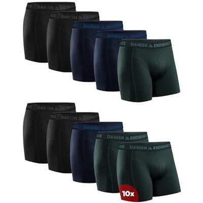 DANISH ENDURANCE Boxershorts voor heren van superzacht en elastisch katoen, met of zonder zak, set van 6 of 10 stuks., XXL XXL DANISH ENDURANCE Boxershorts voor heren van superzacht en elastisch katoen, met of zonder zak, set van 6 of 10 stuks., XXL XXL