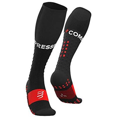 COMPRESSPORT Full Socks Run Compressiesokken, spierondersteuning, hardlopen en triatlon, voor training en wedstrijd, ultralicht, uniseks, zwart, 39-41 39-41 COMPRESSPORT Full Socks Run Compressiesokken, spierondersteuning, hardlopen en triatlon, voor training en wedstrijd, ultralicht, uniseks, zwart, 39-41 39-41