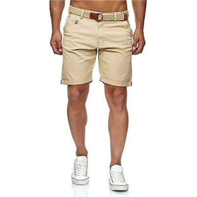 Indicode Conor katoenen herenshorts, Mist L Indicode Conor katoenen herenshorts, Mist L
