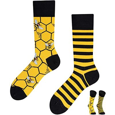 TODO Kleurrijke grappige sokken met motief voor heren en dames, meerkleurig, waanzinnig, Bijen 43-46 EU TODO Kleurrijke grappige sokken met motief voor heren en dames, meerkleurig, waanzinnig, Bijen 43-46 EU