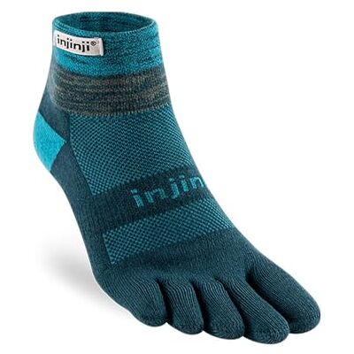 Injinji Run Midweight Mini-Crew 5-teen sokken, uniseks, volwassenen (1 stuk), Middernacht/uitstapje, effen kleur (Midnight/Getaway Solids), M-L M-L Injinji Run Midweight Mini-Crew 5-teen sokken, uniseks, volwassenen (1 stuk), Middernacht/uitstapje, effen kleur (Midnight/Getaway Solids), M-L M-L