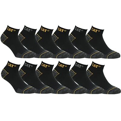 CAT erpillar 6/12 paar werksokken voor sneakers voor heren, ongevalspreventie, hiel en teen van versterkt katoen 39-42 EU CAT erpillar 6/12 paar werksokken voor sneakers voor heren, ongevalspreventie, hiel en teen van versterkt katoen 39-42 EU