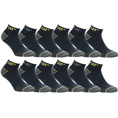 CAT erpillar 6/12 paar werksokken voor sneakers voor heren, ongevalspreventie, hiel en teen van versterkt katoen 39-42 EU CAT erpillar 6/12 paar werksokken voor sneakers voor heren, ongevalspreventie, hiel en teen van versterkt katoen 39-42 EU
