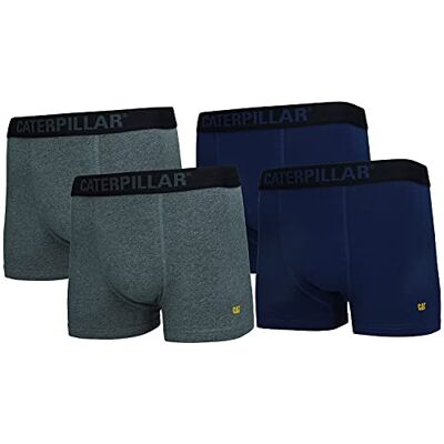 CAT erpillar Set van 4 boxershorts voor heren, hoogwaardig katoen, Meerkleurig, XL XL CAT erpillar Set van 4 boxershorts voor heren, hoogwaardig katoen, Meerkleurig, XL XL