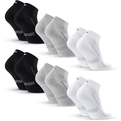 DANISH ENDURANCE Sportsokken van katoen, 3 of 6 stuks, meerkleurig (2 x zwart, 2 x grijs, 2 x wit) 6 stuks, 39-42 39-42 DANISH ENDURANCE Sportsokken van katoen, 3 of 6 stuks, meerkleurig (2 x zwart, 2 x grijs, 2 x wit) 6 stuks, 39-42 39-42