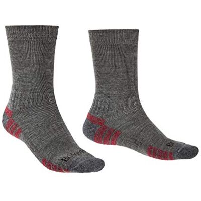 Bridgedale Lichte T2 Merino wollen sokken voor heren, Grijs Chinees Bridgedale Lichte T2 Merino wollen sokken voor heren, Grijs Chinees