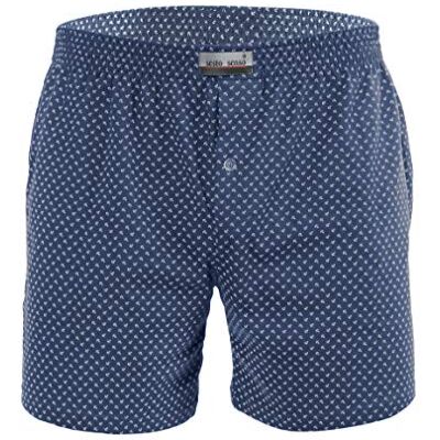 sesto senso Set van 2 korte katoenen pyjamabroeken voor heren 4XL sesto senso Set van 2 korte katoenen pyjamabroeken voor heren 4XL