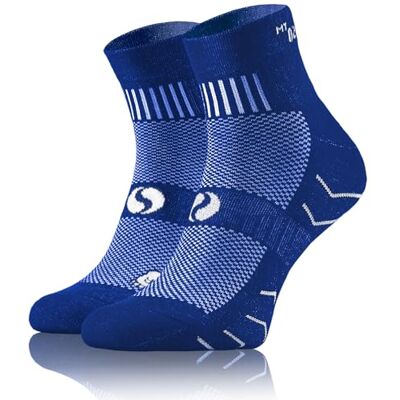 sesto senso 1 paar katoenen hardloopsokken voor dames en heren, kleurrijke sportsokken, Blauw 43-47 EU sesto senso 1 paar katoenen hardloopsokken voor dames en heren, kleurrijke sportsokken, Blauw 43-47 EU