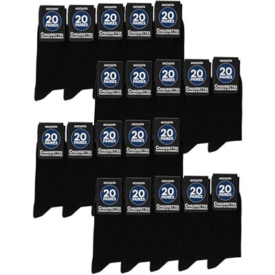 Occulto Zwarte herensokken, 10-30 stuks (model: Hermann) 47-50 Occulto Zwarte herensokken, 10-30 stuks (model: Hermann) 47-50
