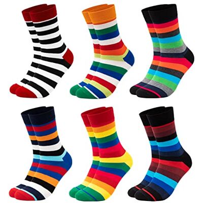 Occulto fantasiesokken voor heren, set van 6 (model: Sigi) 43-46 EU Occulto fantasiesokken voor heren, set van 6 (model: Sigi) 43-46 EU