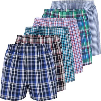 City Life Klassieke boxershorts voor heren, 6 stuks, Veelkleurig (Classic Multicolour 2), 4XL grote maat 4XL grote maat City Life Klassieke boxershorts voor heren, 6 stuks, Veelkleurig (Classic Multicolour 2), 4XL grote maat 4XL grote maat