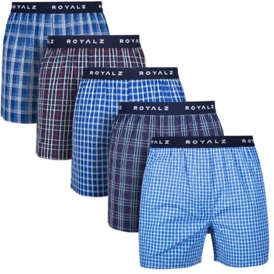 ROYALZ 5 Set Heren Boxershorts Amerikaanse Stijl Geruit Wit Blauw losse Onderbroek Webboxer 100% Katoen voor Mannen 5 Pakje, Set 001 ( 5er Pakje Multikleurig), XXL XXL ROYALZ 5 Set Heren Boxershorts Amerikaanse Stijl Geruit Wit Blauw losse Onderbroek Webboxer 100% Katoen voor Mannen 5 Pakje, Set 001 ( 5er Pakje Multikleurig), XXL XXL