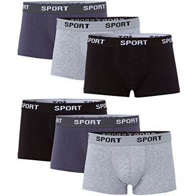 MioRalini Boxershorts voor heren, 12 of 6 stuks, zacht, kleurrijk, retrostijl, elastisch, met elastaan en katoen, maten S, M, L, XL, 2XL, 3XL, 4XL, 6 stuks Sport 01., 3XL 3XL MioRalini Boxershorts voor heren, 12 of 6 stuks, zacht, kleurrijk, retrostijl, elastisch, met elastaan en katoen, maten S, M, L, XL, 2XL, 3XL, 4XL, 6 stuks Sport 01., 3XL 3XL