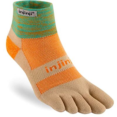 Injinji Trail Midweight Mini-crew-sokken, uniseks Injinji Trail Midweight Mini-crew-sokken, uniseks
