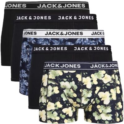Jack & Jones JAChuey Set van 5 duurzame contrasterende stretch boxershorts voor heren, Set van 5 boxershorts meerkleurig #45 3XL Jack & Jones JAChuey Set van 5 duurzame contrasterende stretch boxershorts voor heren, Set van 5 boxershorts meerkleurig #45 3XL