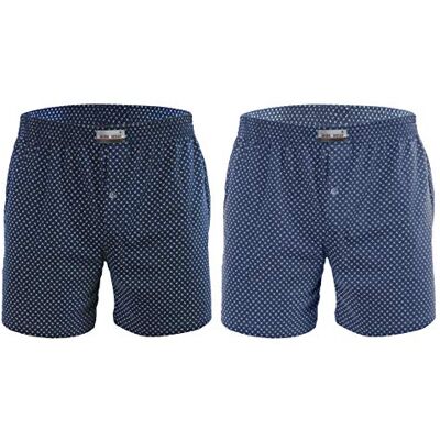 sesto senso Set van 2 korte katoenen pyjamabroeken voor heren XL sesto senso Set van 2 korte katoenen pyjamabroeken voor heren XL