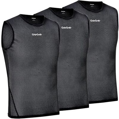 GripGrab Ultralight Fietsonderhemd voor heren, 1 of 3 stuks, cool mesh, voor de zomer, mouwloos GripGrab Ultralight Fietsonderhemd voor heren, 1 of 3 stuks, cool mesh, voor de zomer, mouwloos