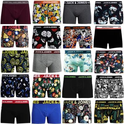 Jack & Jones boxershorts 4-pack Mix Trunks Boxer Short Onderbroek, Multicolor, XL XL Jack & Jones boxershorts 4-pack Mix Trunks Boxer Short Onderbroek, Multicolor, XL XL