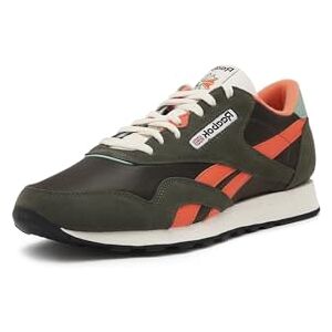 Reebok Klassieke nylon sneakers voor heren, Hunter Green Pump Orange Vintage Krijt, 43 EU 43 EU Reebok Klassieke nylon sneakers voor heren, Hunter Green Pump Orange Vintage Krijt, 43 EU 43 EU