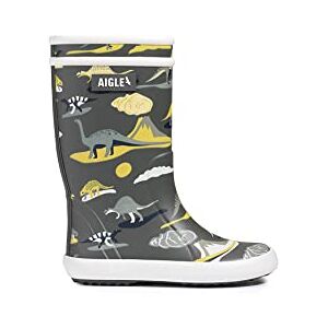 Aigle Lolly Pop Play2 Regenlaarzen, uniseks, kinderen, Dino 34 EU Aigle Lolly Pop Play2 Regenlaarzen, uniseks, kinderen, Dino 34 EU