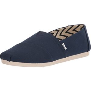 TOMS Alpargata platte mocassins voor heren, gerecycled katoen, marineblauw, 43,5 EU 45 EU TOMS Alpargata platte mocassins voor heren, gerecycled katoen, marineblauw, 43,5 EU 45 EU