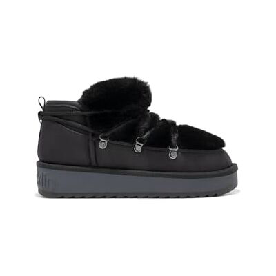 D.Franklin Enkellaarsjes voor dames, casual mode, nordic-trk-fur-low, Zwart 63 36 EU D.Franklin Enkellaarsjes voor dames, casual mode, nordic-trk-fur-low, Zwart 63 36 EU
