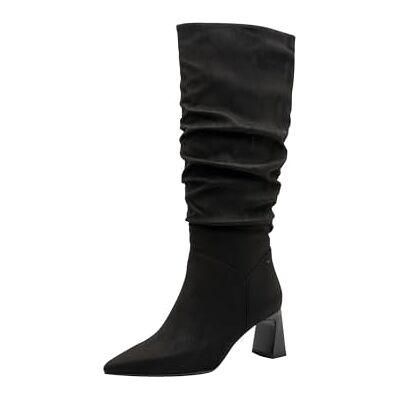 Tamaris Long Boot Heel 1-25507-45 hoge laarzen voor dames, zwart., 41 EU 41 EU Tamaris Long Boot Heel 1-25507-45 hoge laarzen voor dames, zwart., 41 EU 41 EU