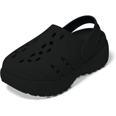Adidas Adilette Platform Clog Teenslippers voor dames, Zwart (Core Black), 42 EU 42 EU Adidas Adilette Platform Clog Teenslippers voor dames, Zwart (Core Black), 42 EU 42 EU