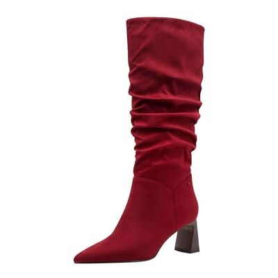 Tamaris Long Boot Heel 1-25507-45 hoge laarzen voor dames, Rood, 41 EU 41 EU Tamaris Long Boot Heel 1-25507-45 hoge laarzen voor dames, Rood, 41 EU 41 EU