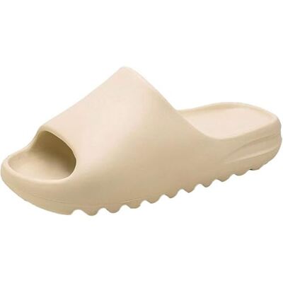 Earnmore Eogrokerr superzachte antislip-badkamerslippers met dikke zool voor binnen en buiten, Beige 41 EU Earnmore Eogrokerr superzachte antislip-badkamerslippers met dikke zool voor binnen en buiten, Beige 41 EU