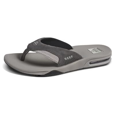 REEF Twinpin heren teenslippers, Grijs suède, 44 EU 44 EU REEF Twinpin heren teenslippers, Grijs suède, 44 EU 44 EU