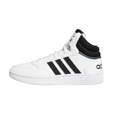 Adidas Hoops 3.0 Mid Sneakers voor heren, Zwart en wit. 45 1/3 EU Adidas Hoops 3.0 Mid Sneakers voor heren, Zwart en wit. 45 1/3 EU