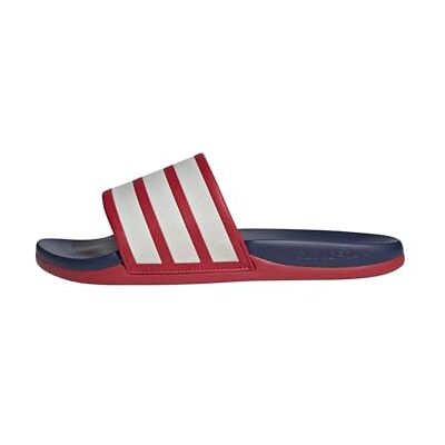 Adidas Adilette Comfort 2.0 Slides Teenslippers, uniseks, Better Scarlet/Crystal White/Dark Blue, 42 EU 42 EU Adidas Adilette Comfort 2.0 Slides Teenslippers, uniseks, Better Scarlet/Crystal White/Dark Blue, 42 EU 42 EU