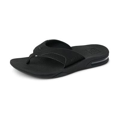 REEF heren fanning teenslippers, zwart. Alle zwart, 44 EU 44 EU REEF heren fanning teenslippers, zwart. Alle zwart, 44 EU 44 EU