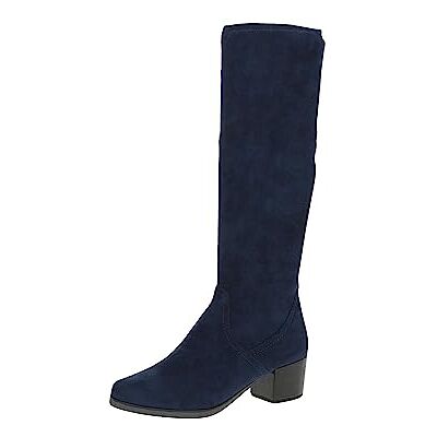 CAPRICE Dames hoge laarzen met hak kniehoch veganistisch, blauw (Ocean Stretch), 38 EU 38 EU CAPRICE Dames hoge laarzen met hak kniehoch veganistisch, blauw (Ocean Stretch), 38 EU 38 EU
