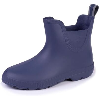 Isotoner Zeer comfortabele regenlaarzen voor dames (Everywear™-technologie), kort, eenvoudig aan te trekken, Blauw, 39 EU 39 EU Isotoner Zeer comfortabele regenlaarzen voor dames (Everywear™-technologie), kort, eenvoudig aan te trekken, Blauw, 39 EU 39 EU
