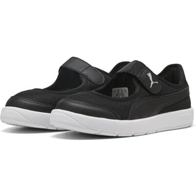 Puma Courtflex V3 Lina V Ps Sneakers voor meisjes, Black Zwart, 32.5 EU 32.5 EU Puma Courtflex V3 Lina V Ps Sneakers voor meisjes, Black Zwart, 32.5 EU 32.5 EU