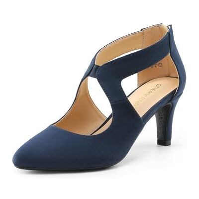 DREAM PAIRS Pumps voor dames, gesloten puntige teen, kittenhakken, elegante feestjurk, bruiloftsjurk, damesschoenen, Navy Blauw 38 EU DREAM PAIRS Pumps voor dames, gesloten puntige teen, kittenhakken, elegante feestjurk, bruiloftsjurk, damesschoenen, Navy Blauw 38 EU