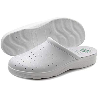 Poligono Sanitaire pantoffels voor dames en heren, professionele gesloten pantoffels, sanitaire klompen, comfortabele orthopedische schoenen, anatomische zool 42 EU Étroit Poligono Sanitaire pantoffels voor dames en heren, professionele gesloten pantoffels, sanitaire klompen, comfortabele orthopedische schoenen, anatomische zool 42 EU Étroit