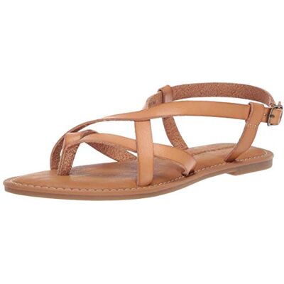 Amazon Essentials Shogun Casual Sandalen met riempjes, platte damessandalen, Natuur 42 EU Amazon Essentials Shogun Casual Sandalen met riempjes, platte damessandalen, Natuur 42 EU