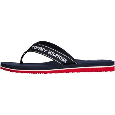 Tommy Hilfiger Sporty Mid Wedge Summer Sandal Fw0fw08856 teenslippers voor dames, Ruimte Blauw, 36 EU 36 EU Tommy Hilfiger Sporty Mid Wedge Summer Sandal Fw0fw08856 teenslippers voor dames, Ruimte Blauw, 36 EU 36 EU