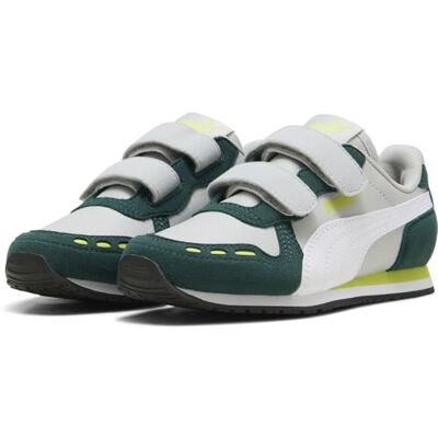 Puma Cabana Racer Sl 20 V Ps Sneakers, uniseks, kinderen, Cool lichtgrijs wit donker mirtle limoen smash, 31 EU 31 EU Puma Cabana Racer Sl 20 V Ps Sneakers, uniseks, kinderen, Cool lichtgrijs wit donker mirtle limoen smash, 31 EU 31 EU