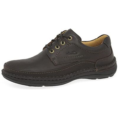 Clarks Nature Three Heren Derbys, Bruin Mahonie Leer 39.5 EU Clarks Nature Three Heren Derbys, Bruin Mahonie Leer 39.5 EU